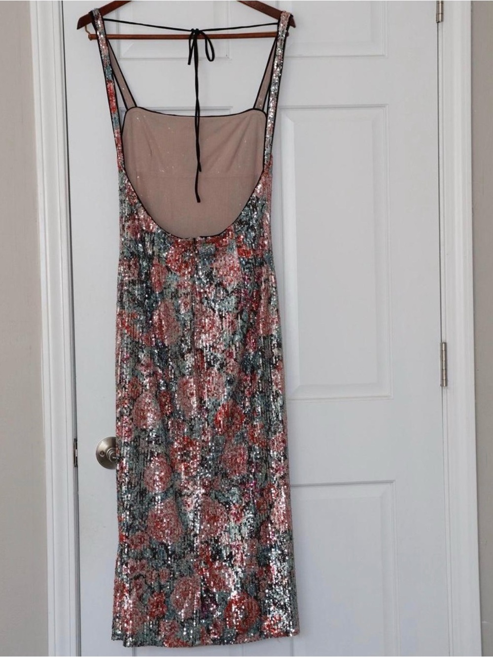 For Love & Lemons NWOT Ladonna dress sequins romantic floral feminine size M - Picture 6 of 6